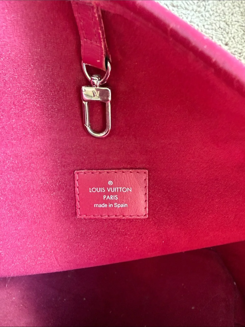 Louis Vuitton Red Epi Leather Neverfull Tote with pouchette - Picture 10 of 10
